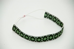 Hair ribbon Green - black 